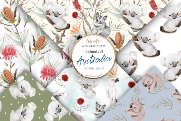 Australia Animals Pattern in Modern Design