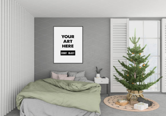 Christmas Interior Frame Mockup