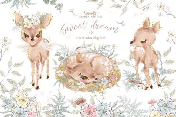 Deer Watercolor Clip Arts: Choosing and Using Beautiful Wildlife Illustrations
