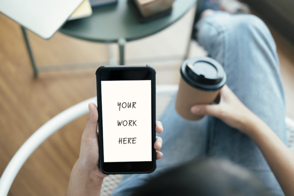 How a Close Up Hand Using Mobile Phone Mockup Transforms Your UI Presentations