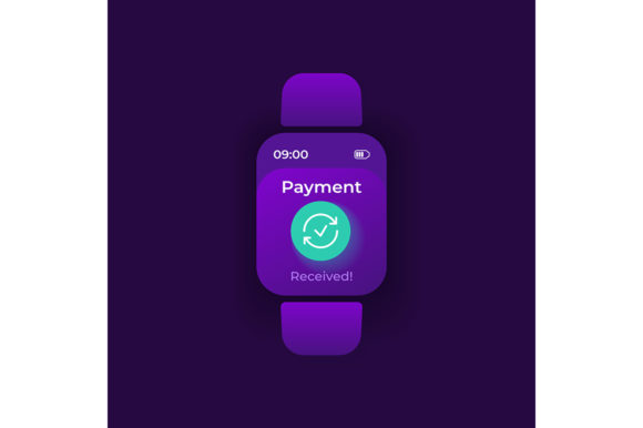 Payment Received Smartwatch Interface