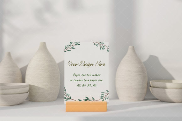 Postcard Greeting Card Mockup 4 for Your Artwork
