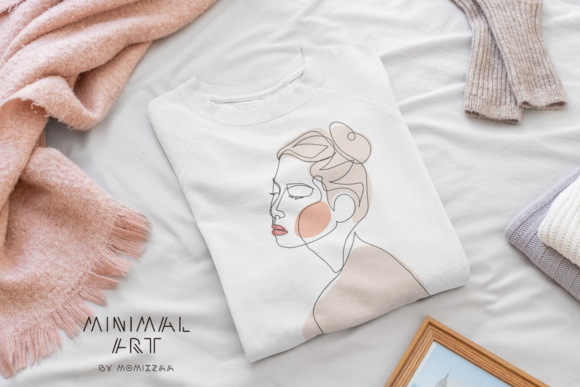 Wall Art Continuous Line Woman in Modern Design